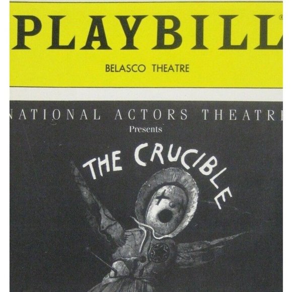 The Crucible Playbill 1991 Belasco Theatre Martin Sheen Michael York John Beal - Picture 2 of 8